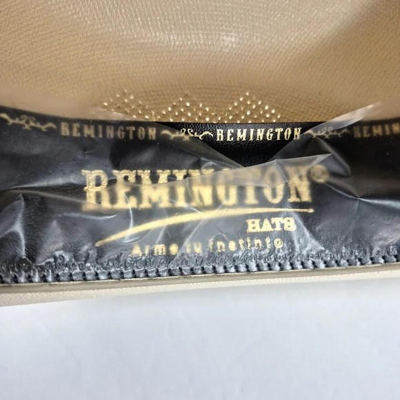 NWOT Remington 50X "Arma tu Instinto" Vented Straw Cowboy Hat Vented Cowboy - Picture 2 of 16